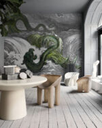 Carta Da Parati Dragon - Inkiostro Bianco