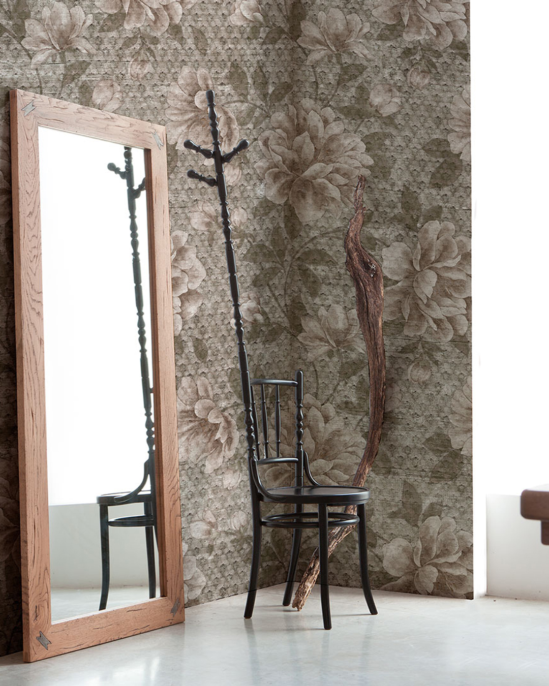 FLORA_INKGIEN1502_A_AMB Carta Da Parati Flora - Inkiostro Bianco - immagine 1