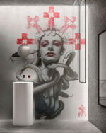 Carta Da Parati Special Edition Giuditta - Inkiostro Bianco