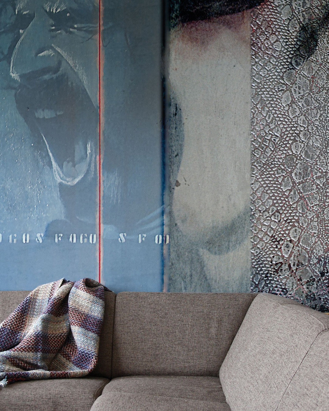 LEGENDS_INKLXVH15_AMB Carta Da Parati Legends - Inkiostro Bianco - immagine 1