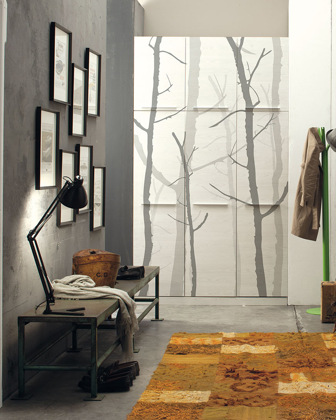 TREES_INKBBTE14_AMB Carta Da Parati Trees 2014 - Inkiostro Bianco - immagine 1